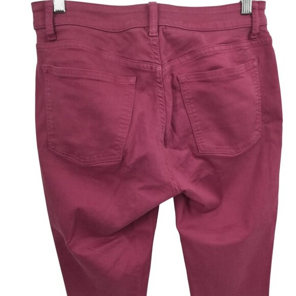 Warp & Weft JFK New York City Skinny Stretch Jeans Pants Size 8 29 Red 5 Pocket - Picture 8 of 11